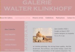 Galerie Klinkhoff - artist page layout sample (Julia Waks design)
