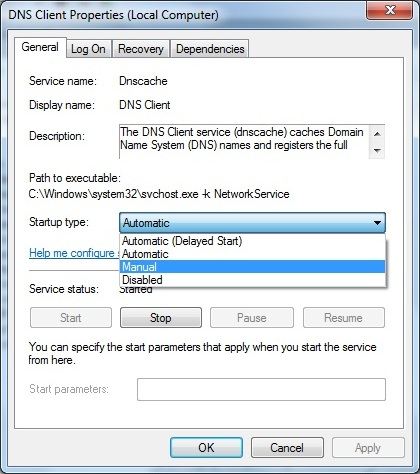 Windows 7 services